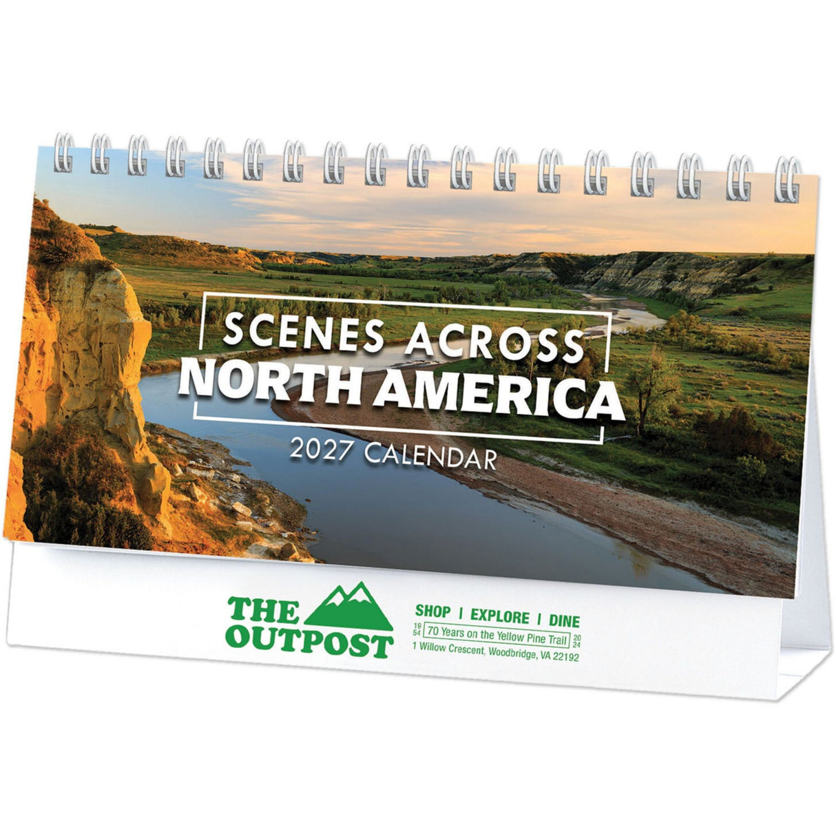 Scenic North America Desk Calendar