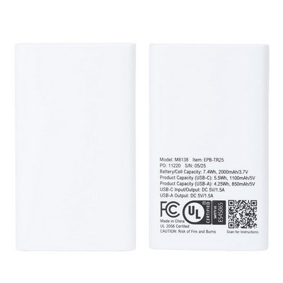 Triumph 2000mAh UL-Listed Power Bank