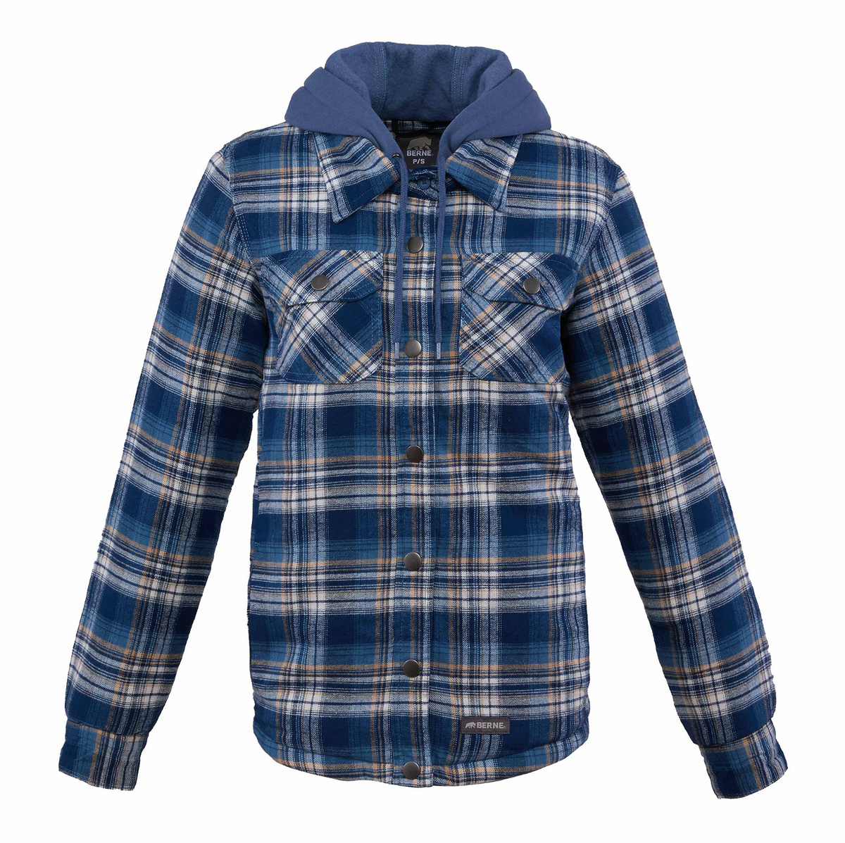 Berne Heartland Flannel Hooded Shacket - Womens
