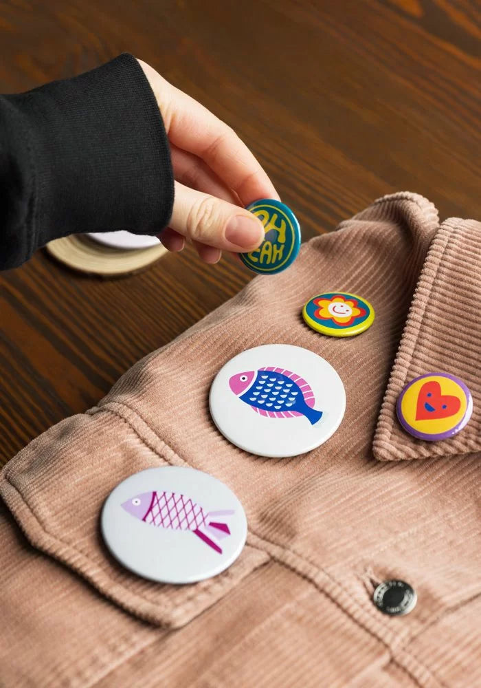 000001 Custom Round Button Pins