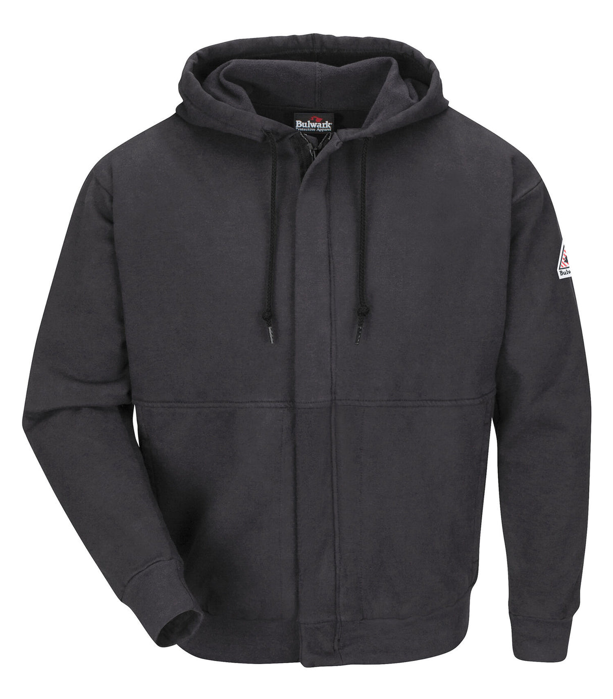 Bulwark FR Men's Fleece FR Zip-Front Hooded Sweatshirt