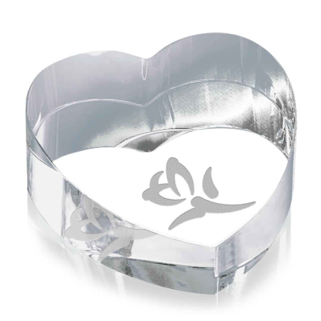Heart Paperweight - Optical