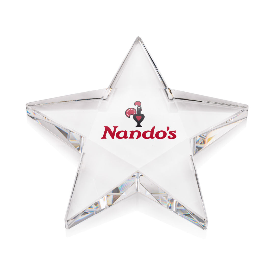 Pentagon Star VividPrint™ Paperweight