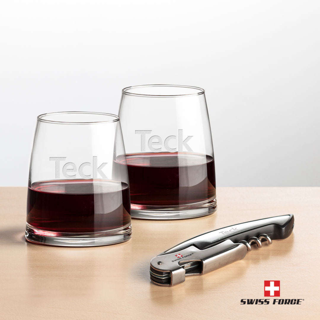 Swiss Force® Opener & 2 Telford Stemless