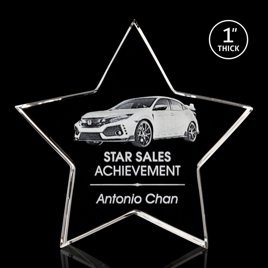 Standing Star Award 3D