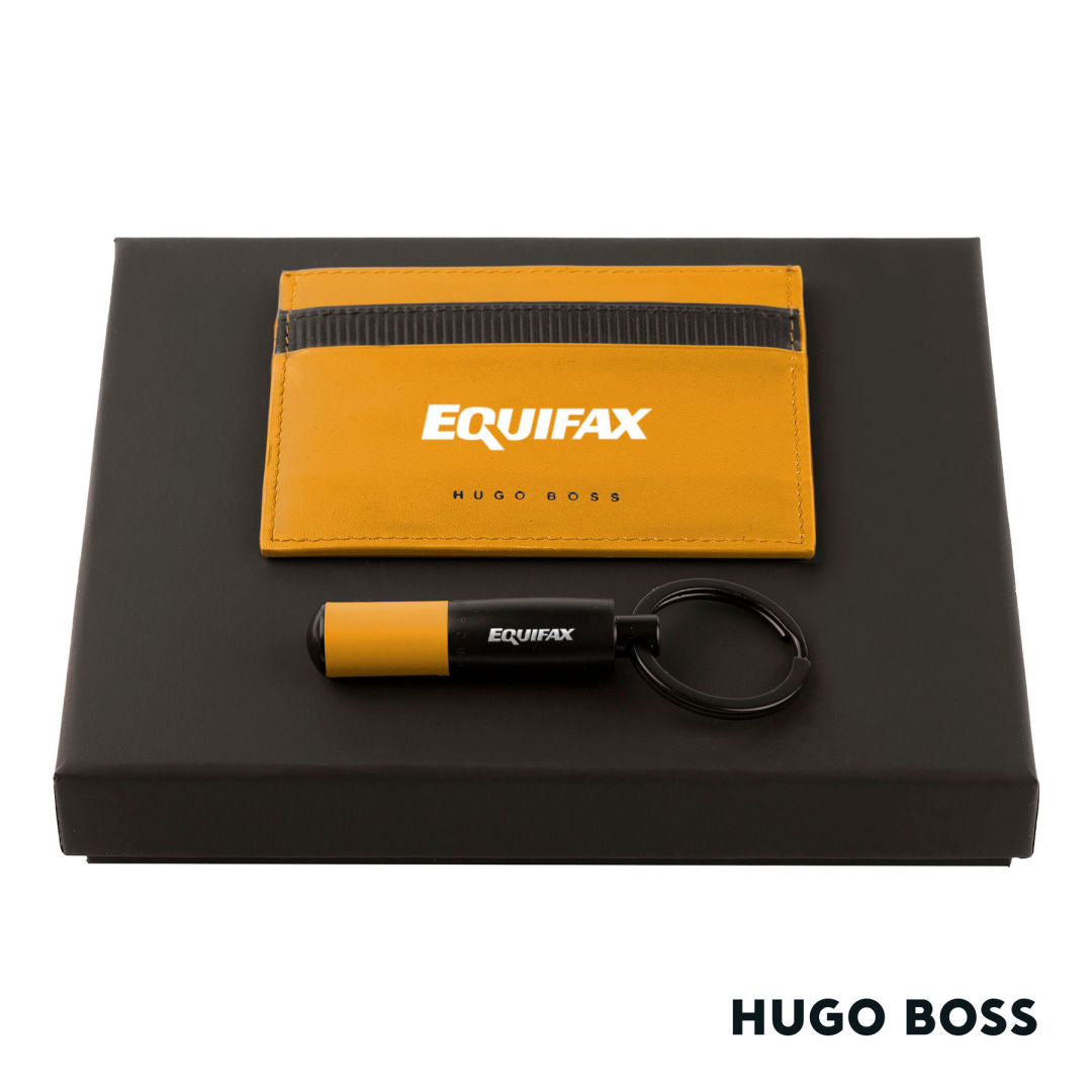 Hugo Boss® Matrix Card Holder/Gear Matrix Key Ring