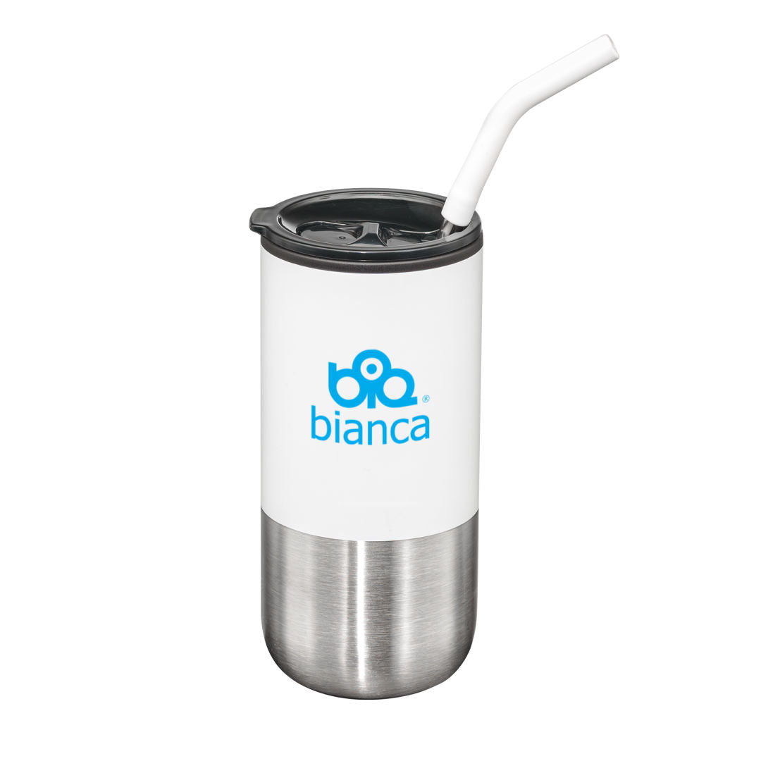 Bondi Double Wall Tumbler w/ Straw -18oz