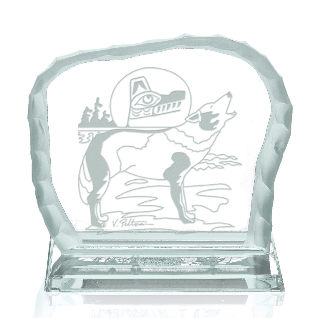 Howling Wolf Award on Base - Jade