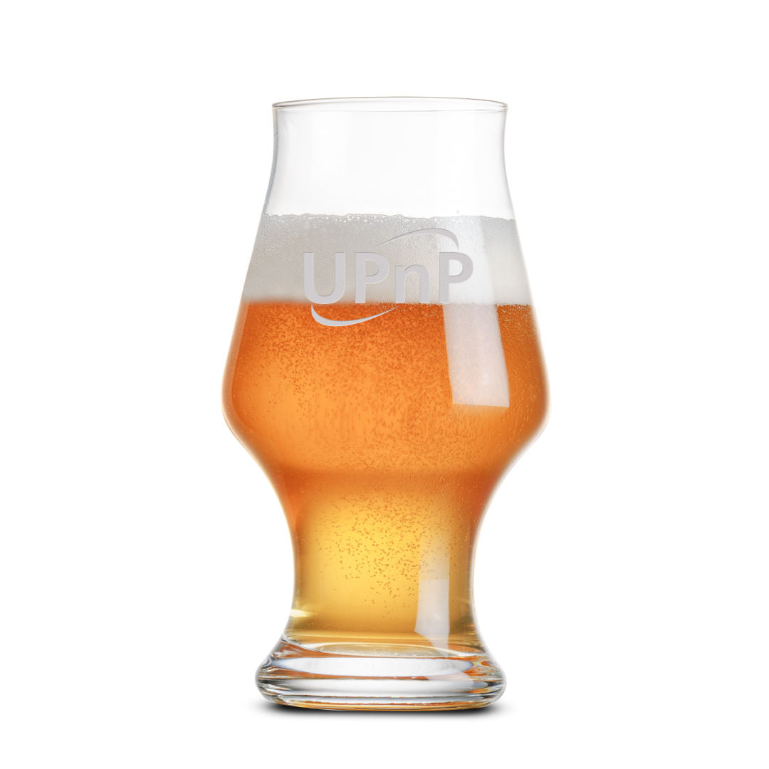 Hanover Beer Glass 16.5oz - Deep Etch