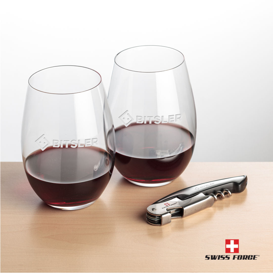 Swiss Force® Opener & 2 Laurent Stemless