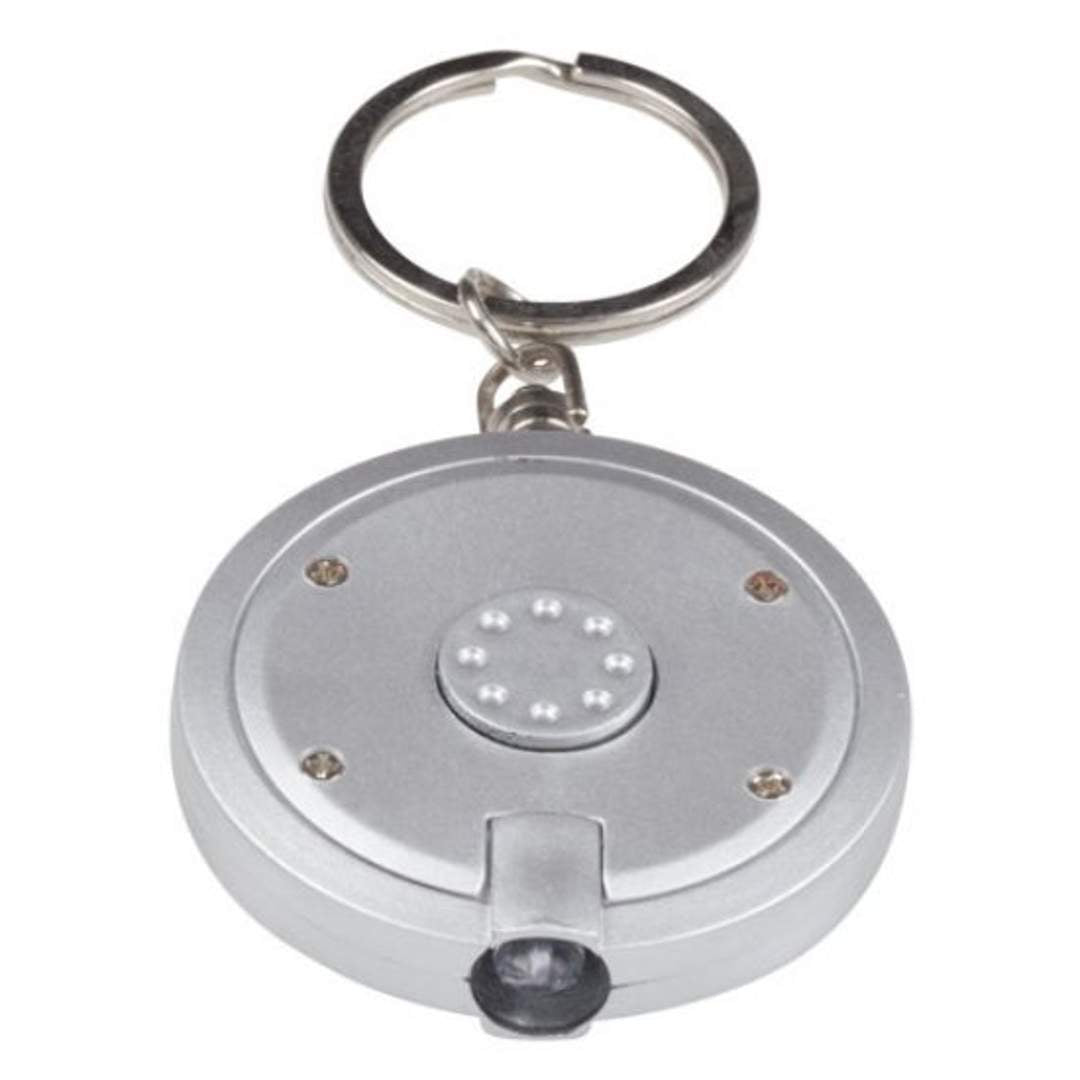 Keychain w/ Push Button Flashlight
