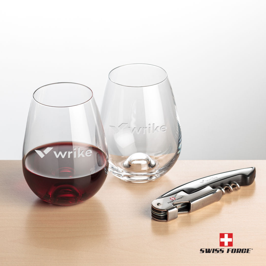 Swiss Force® Opener & 2 Edderton Stemless