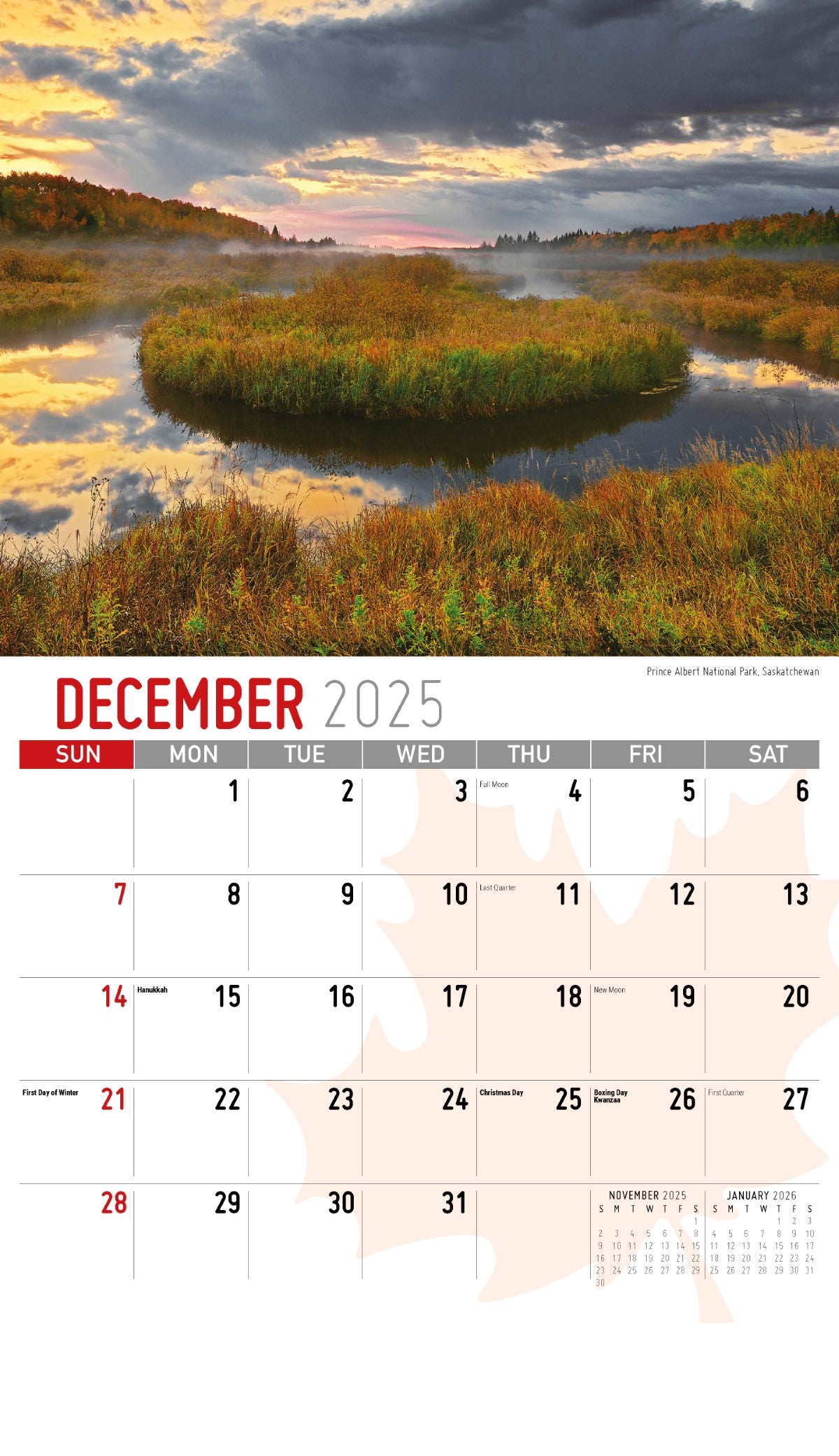 Galleria Wall Calendar 2025 Scenes of Canada (English)