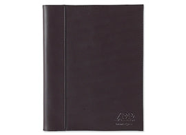 Book Cover brown genuine smooth leather with journal