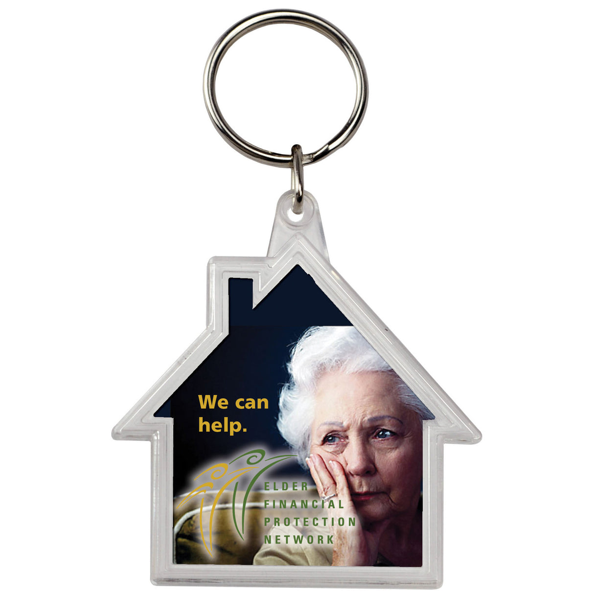 House Crystal Key Tag