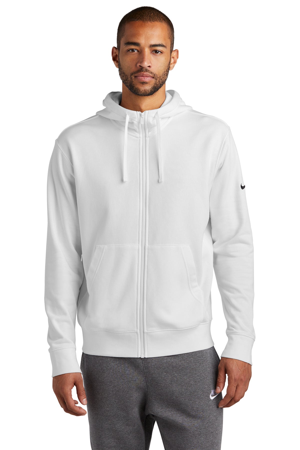 Nike Club Fleece Sleeve Swoosh Full-Zip Hoodie