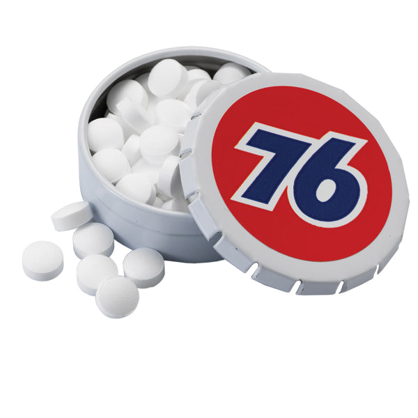 Small Round Mint Push Tin