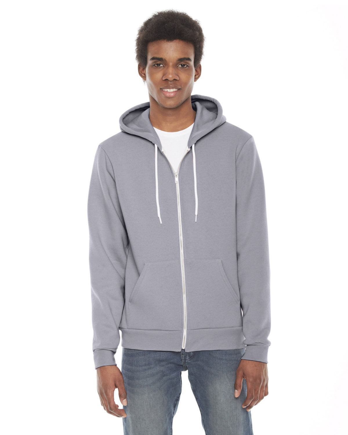 American Apparel Unisex Flex Fleece Zip Hoodie