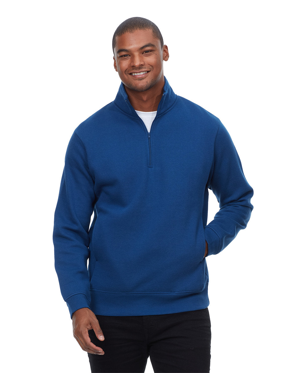 000238 THREADFAST Unisex Ultimate Fleece Quarter-Zip Sweatshirt