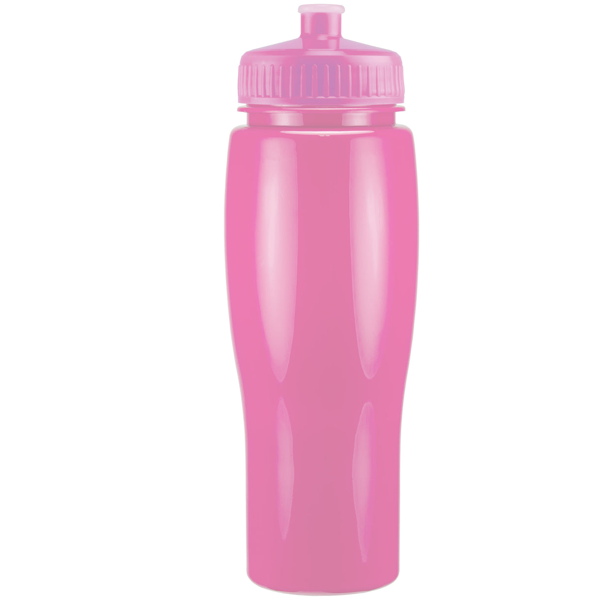 24 Oz. Contour Bottle w/ Push Pull Lid - Solid Colors