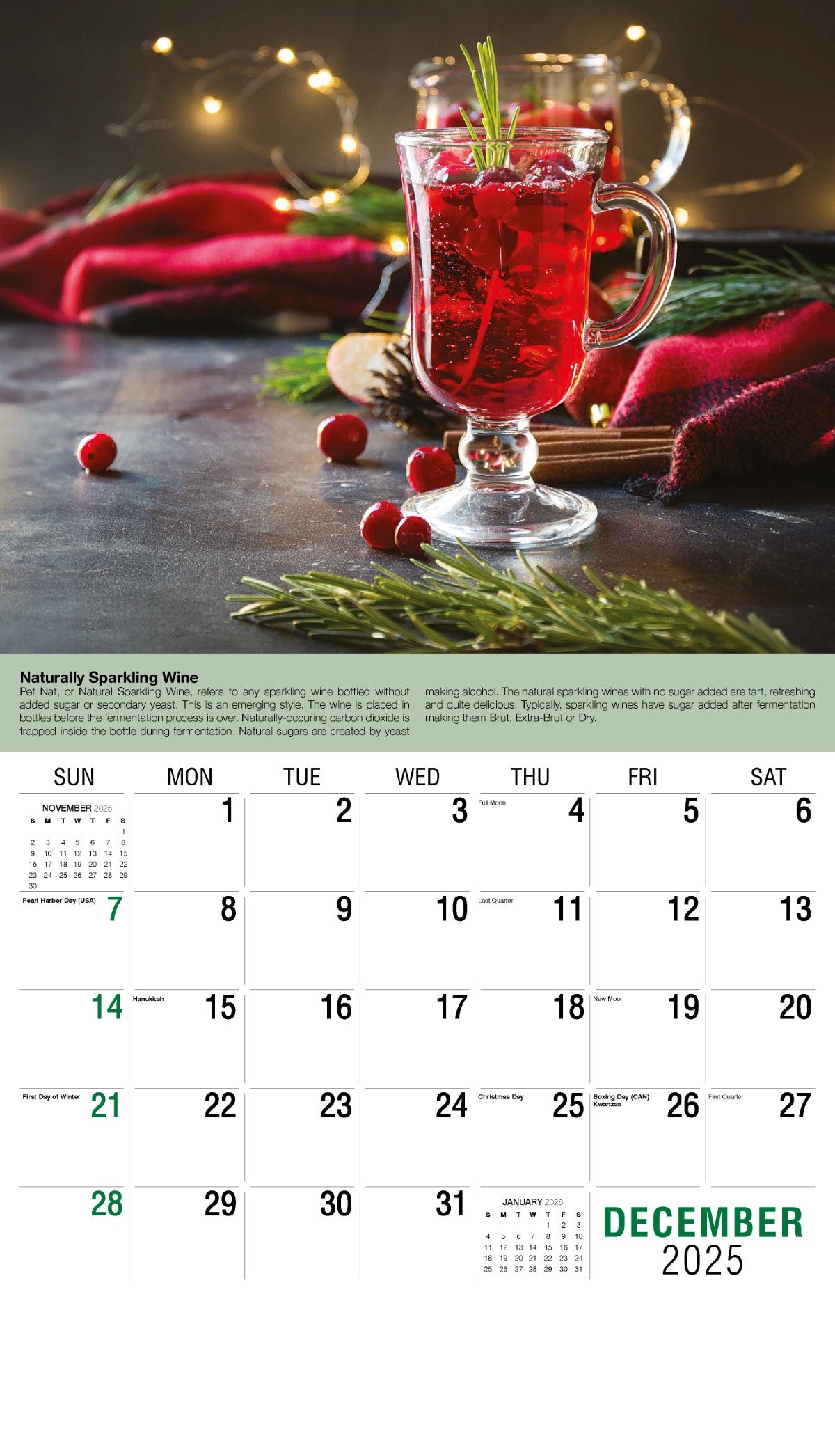 Galleria Wall Calendar 2025 Vintages