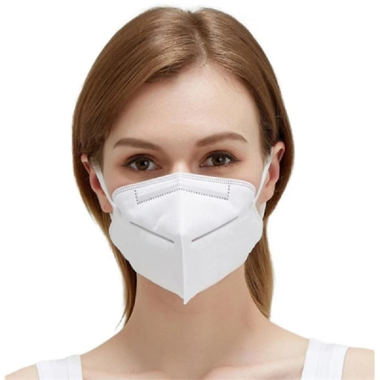 Individually Polybagged KN95,5-Ply Face Masks, FDA EUA List, Full color Transfer logo left side