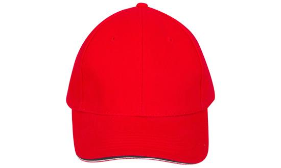Heavy Brushed Cotton Cap w/Double Sandwich