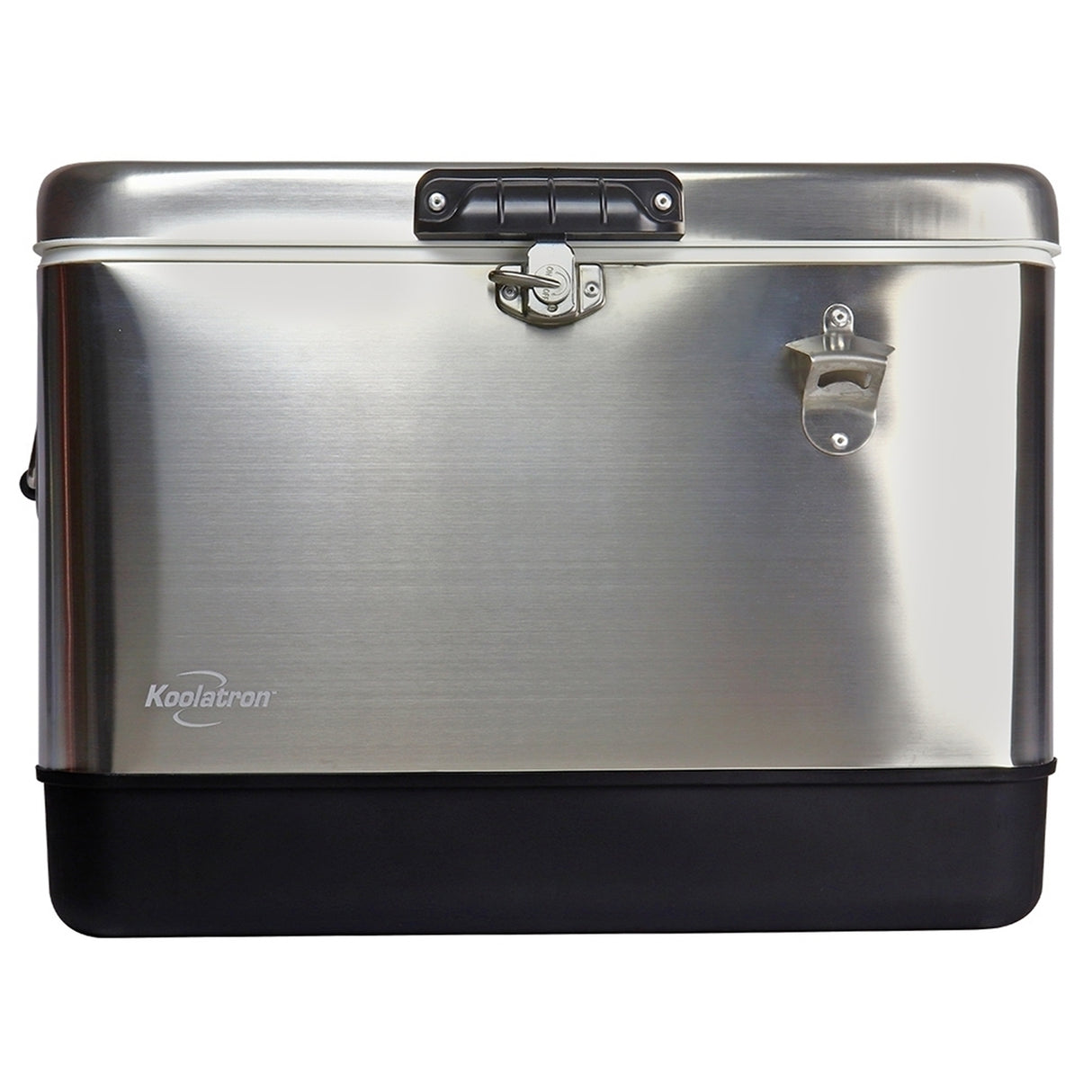 Koolatron 54 QT SS Ice Chest Cooler Silver/Black