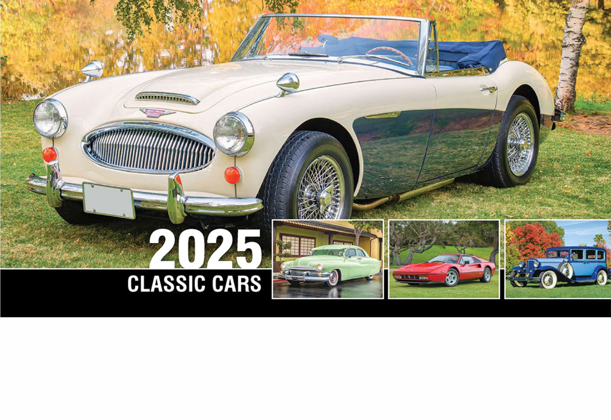 Classic Cars Desk Tent Calendar