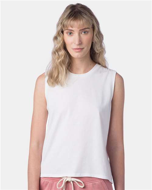 Alternative Women's Cotton Jersey Go-To Crop Muscle Tank Top