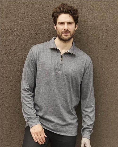 Weatherproof Vintage Microstripe Quarter-Zip Pullover