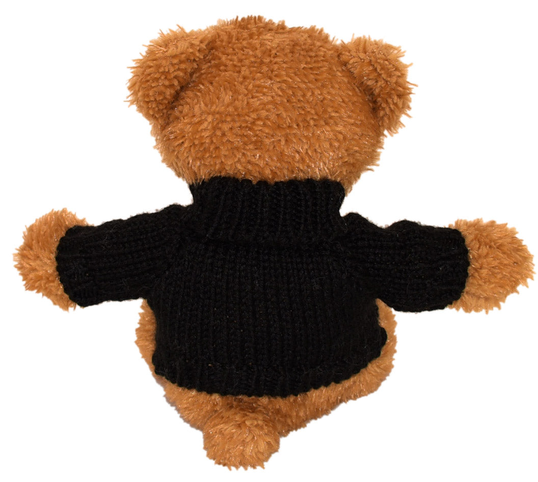11" Bennie Bear w/Hand Knit Embroidered Sweater