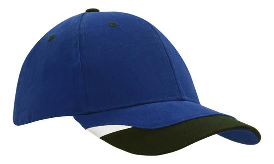 Brushed Heavy Cotton Cap w/Peak Inserts