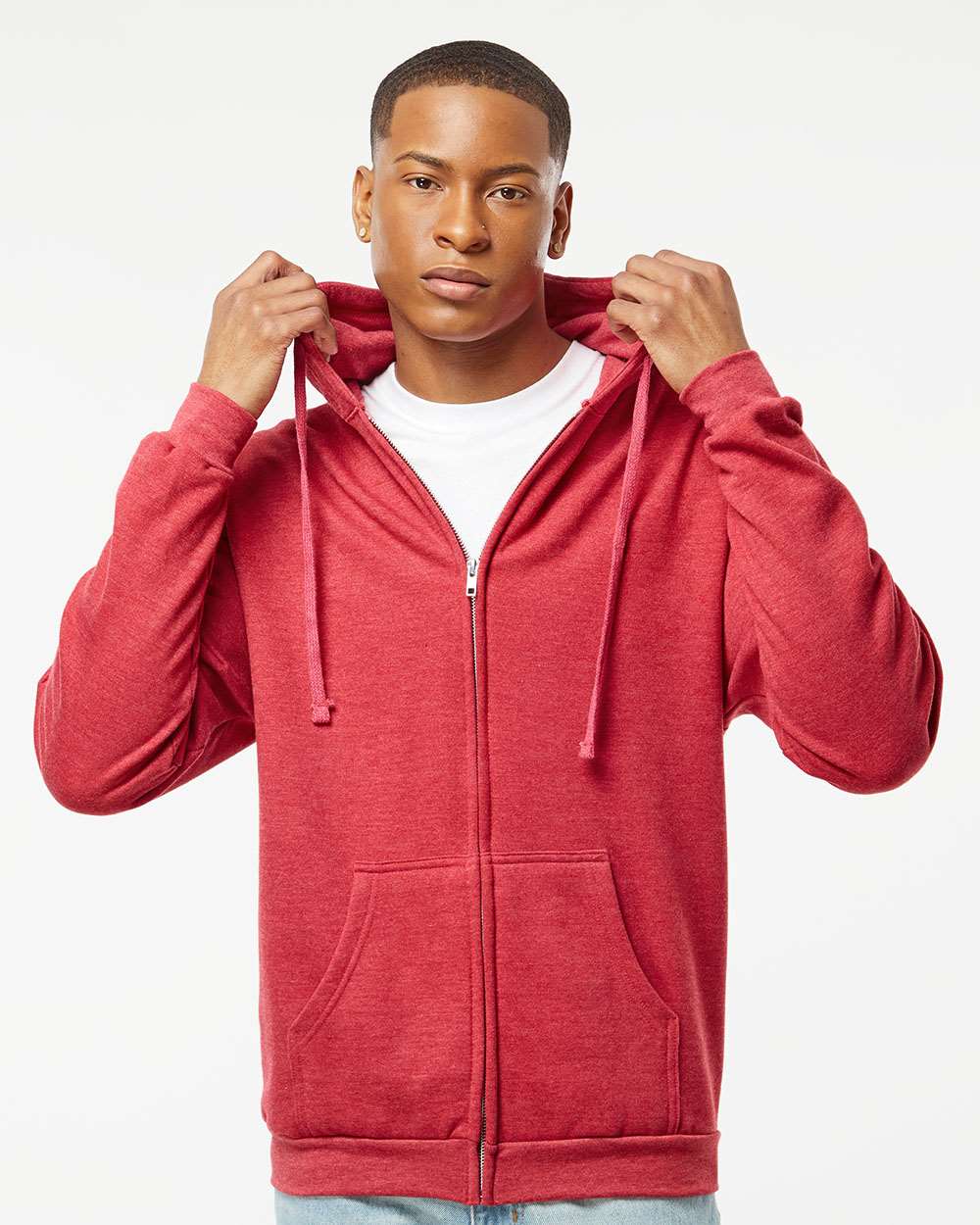 Tultex® Unisex Full-Zip Hooded Sweatshirt