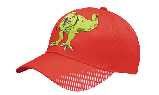 Breathable Poly Twill Cap w/Peak Flash Print
