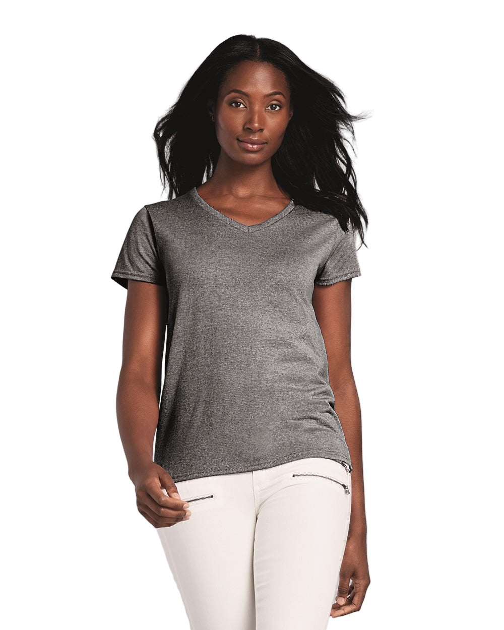 Gildan® Heavy Cotton™ Women's V-Neck T-Shirt