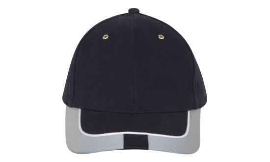 Brushed Heavy Cotton Cap w/Reflective Trim & Tab on Peak
