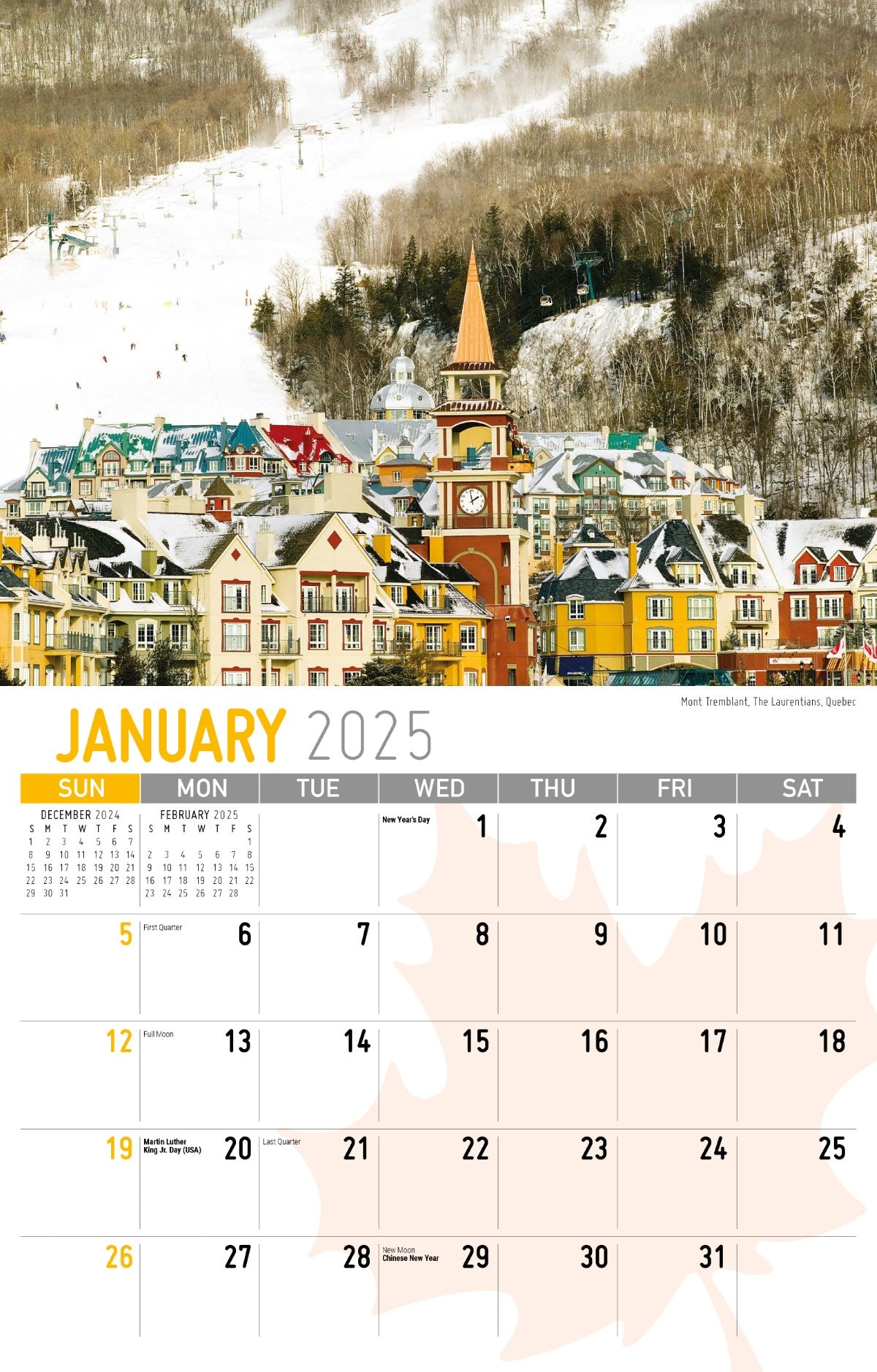 Galleria Wall Calendar 2025 Scenes of Canada (English)