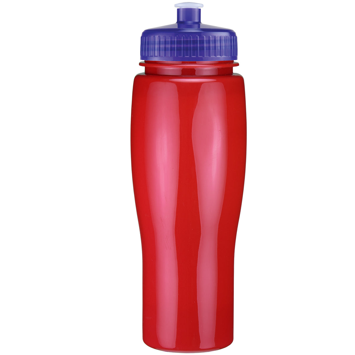 24 Oz. Contour Bottle w/ Push Pull Lid - Solid Colors
