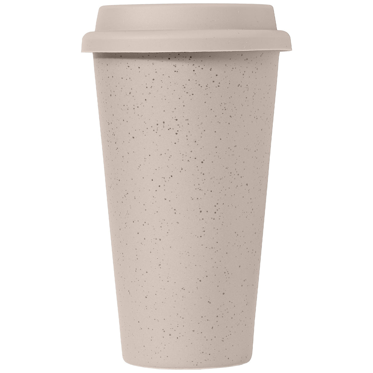 9 oz Double Wall Ceramic Tumbler with Silicone Lid