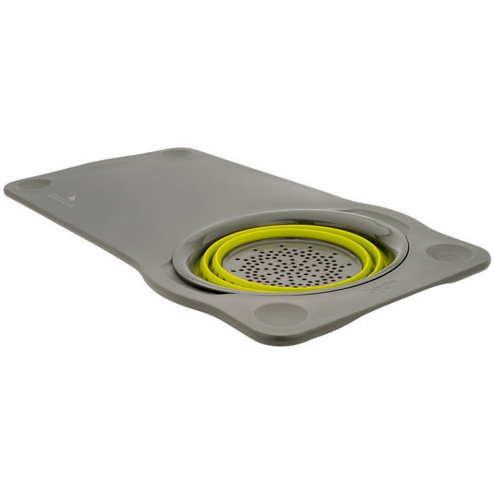 Squish® Over the Sink Cutting Board w/Colander