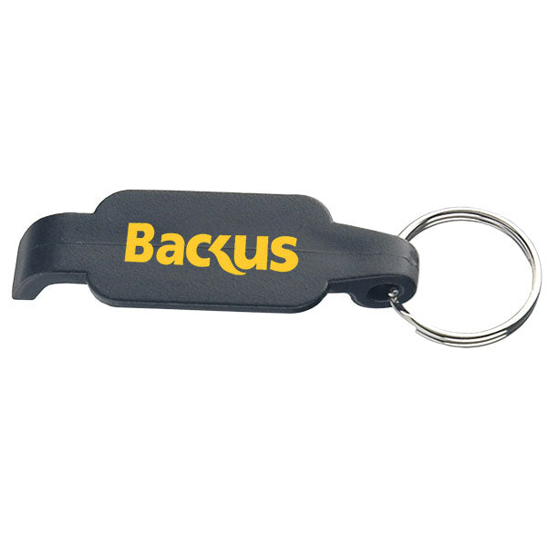 Plastic Bottle Opener w/ Key Ring