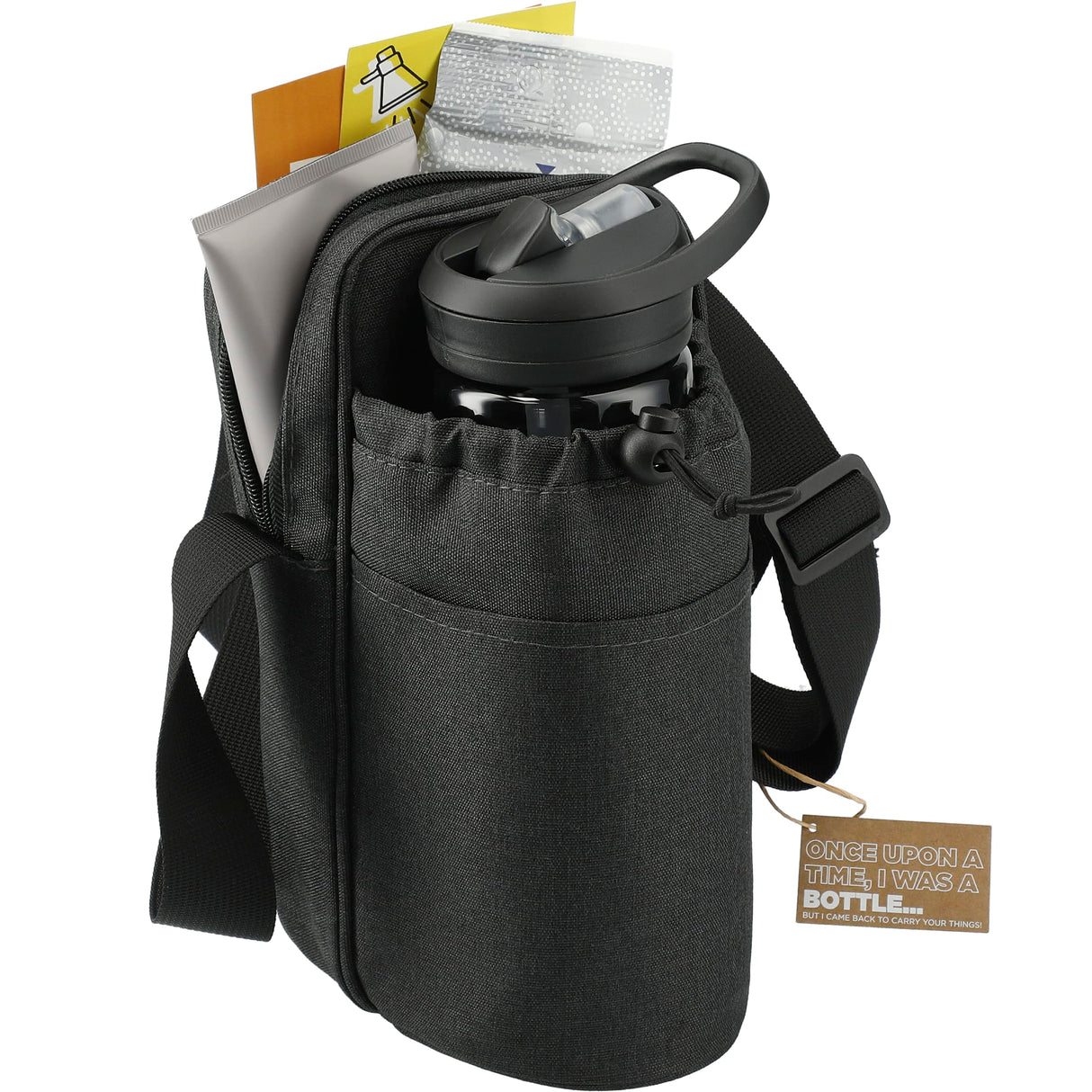 Traver RPET Adjustable Bottle Sling Cooler w/Pouch
