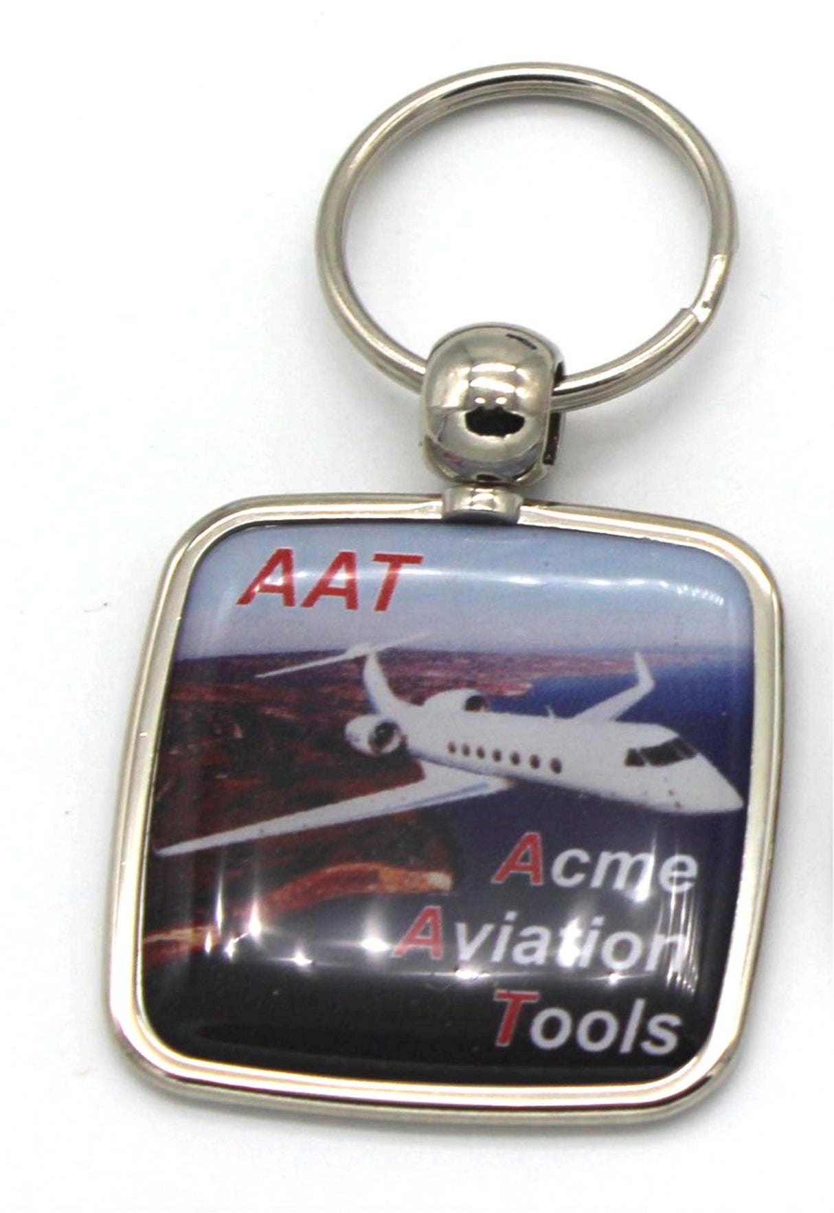High Quality Zinc-Alloy Keychain w/Full Color Dome