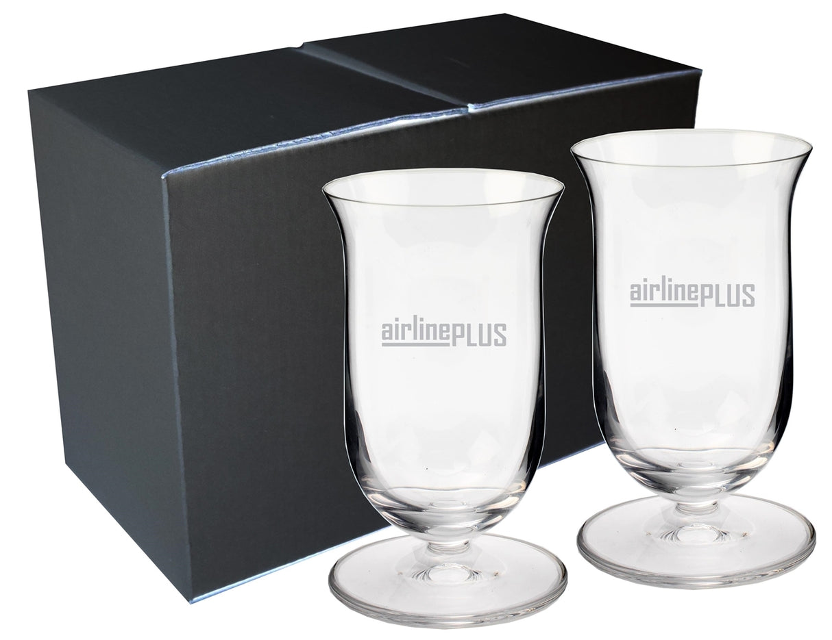 ~ Single Malt Whiskey 7oz stemless RIEDEL Crystal S/2 in a Mystique gift box