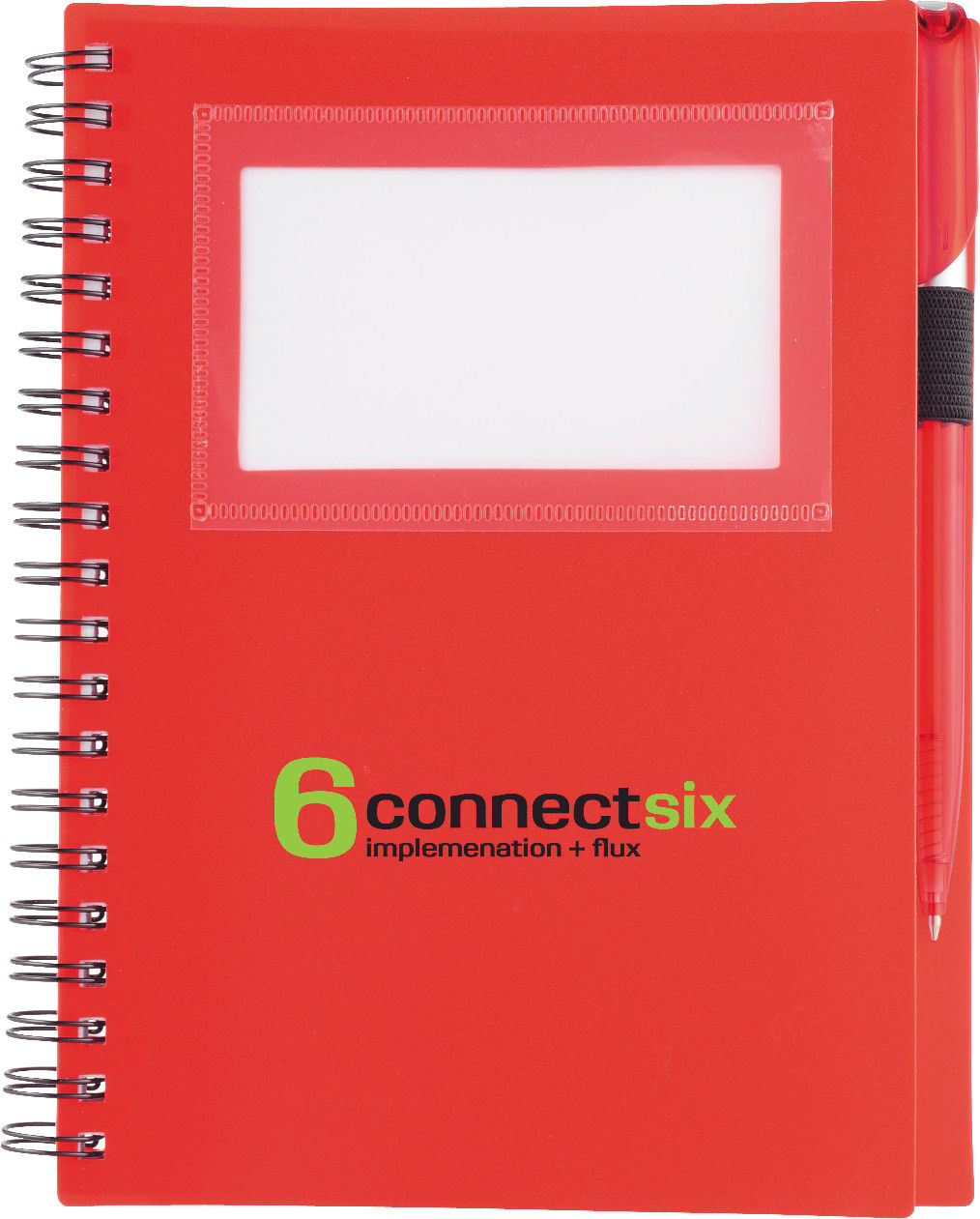 5.5" x 7" FSC Mix Star Spiral Notebook with Pen