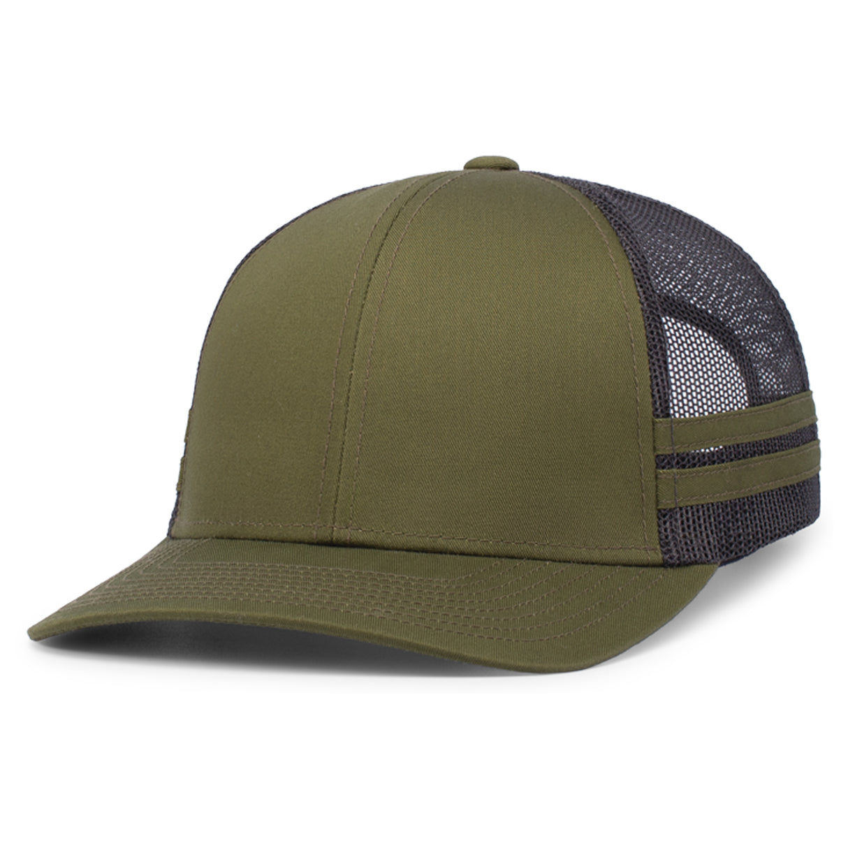Low-Profile Stripe Trucker Cap