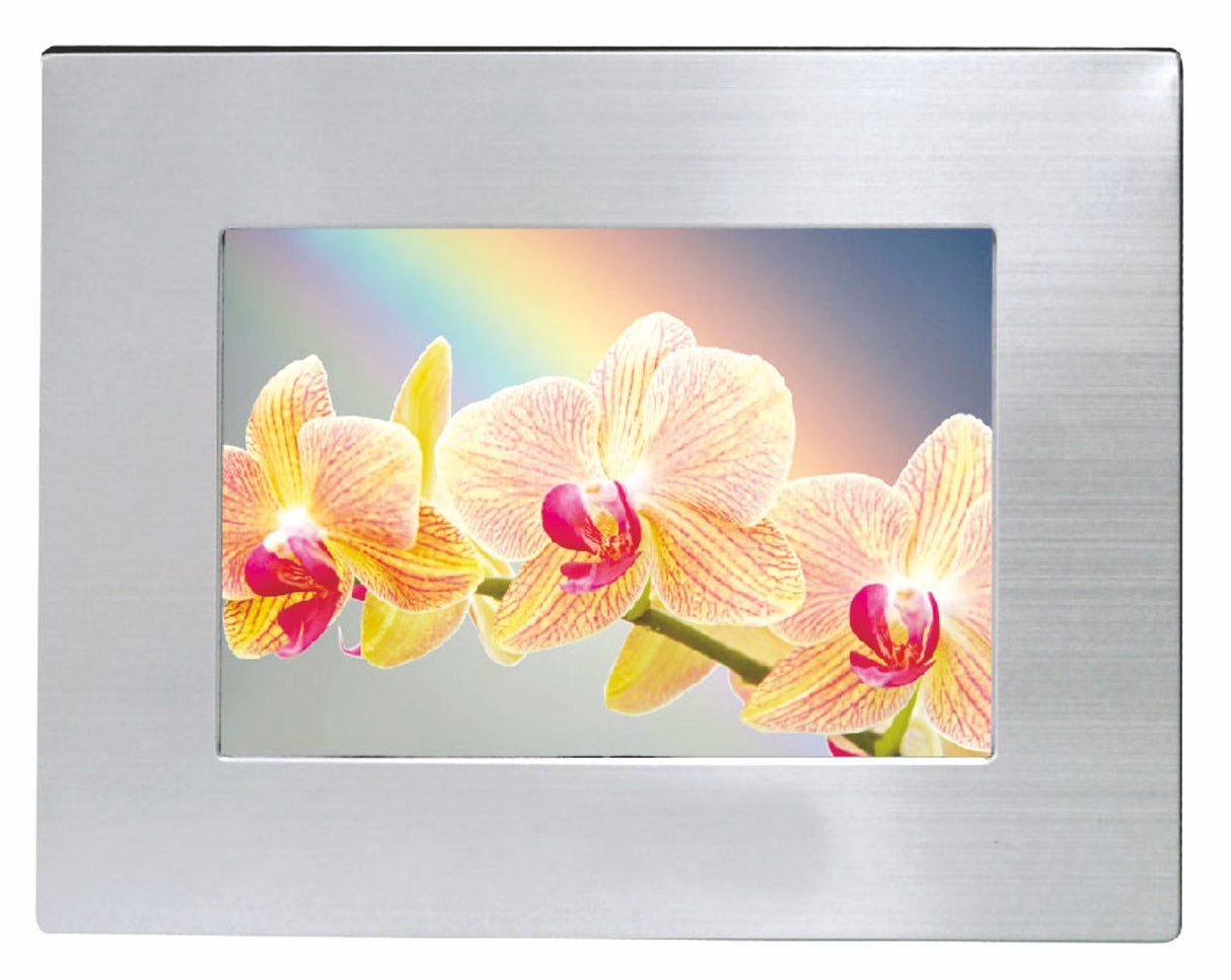 5" x 7" Aluminum finish picture frame (3-5 Days)