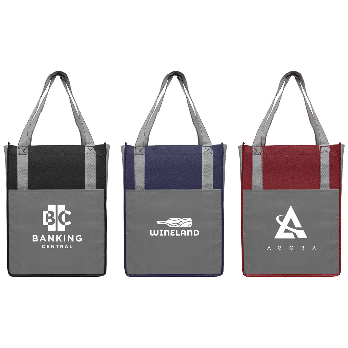 North Park Two-Tone - Non-Woven Tote Bag