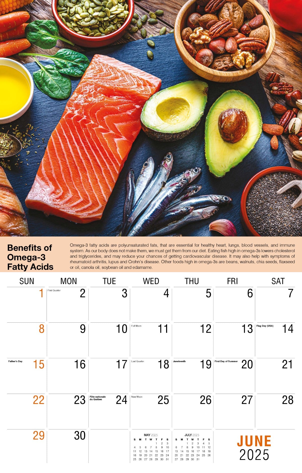 Galleria Wall Calendar 2025 Health Tips